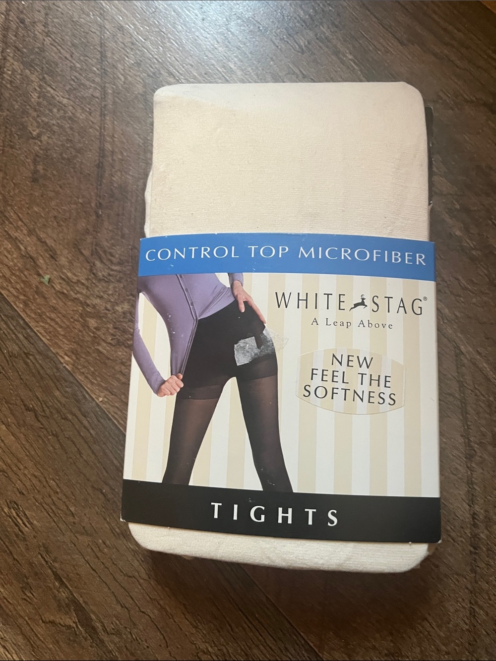 White Stag Cream Control Top Microfiber Tights size 3